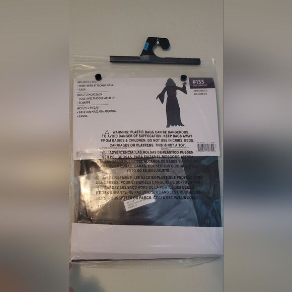 Phantom of Darkness Childs Hallowee Costume - Black Size 12-14 - Picture 2 of 4